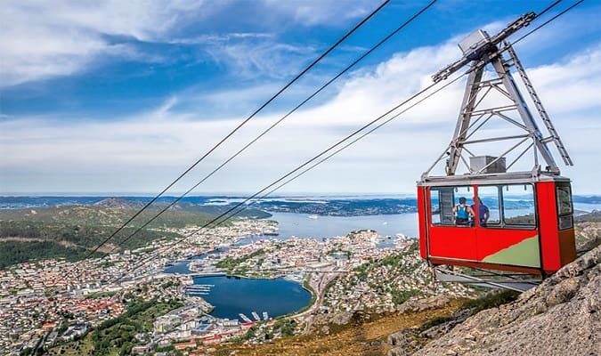 Bergen, segunda maior cidade da Noruega
