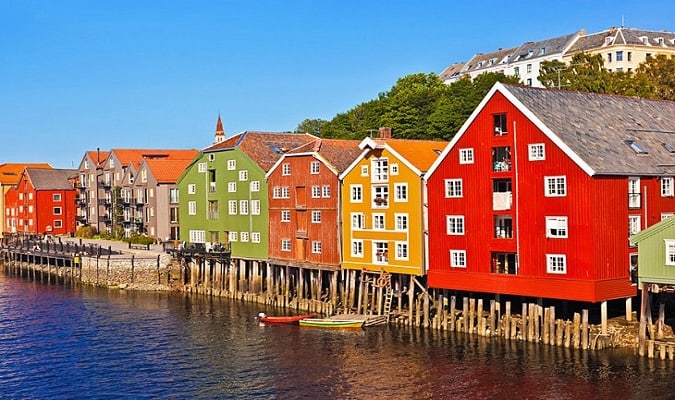 Trondheim, terceira maior cidade da Noruega