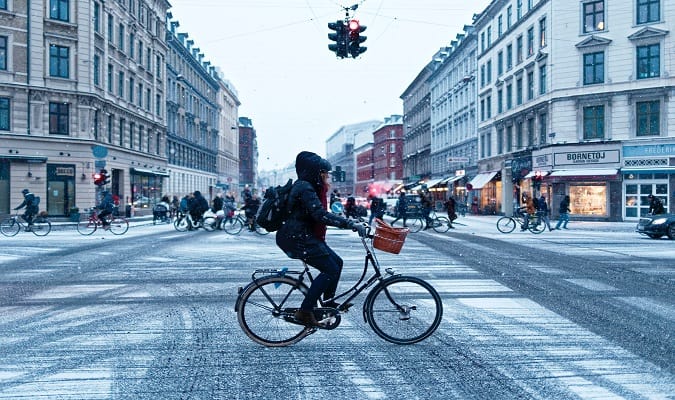 Rua em Copenhagen