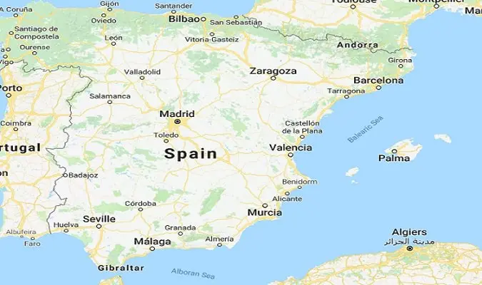 Mapa da Espanha - Europa Destinos