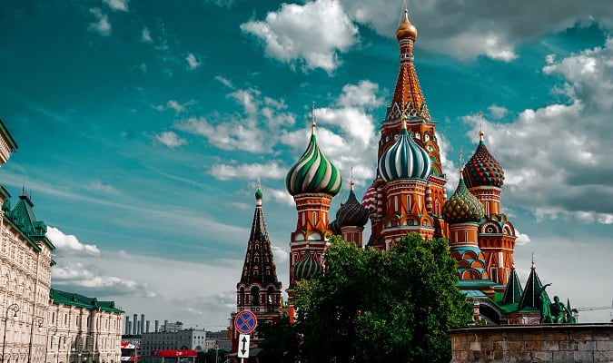 Arquitetura coloria em Moscou