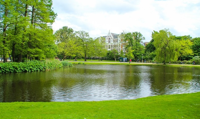 Parque Vondelpark em Amsterdam