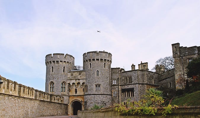 Castelo de Windsor no Reino Unido