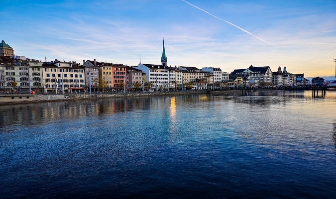 A linda cidade de Zurique