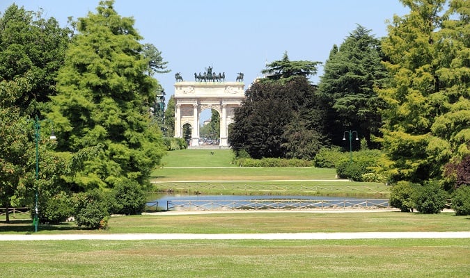 Parque em Milão