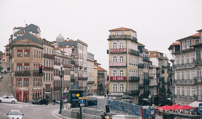 Rua em Porto Portugal Foto