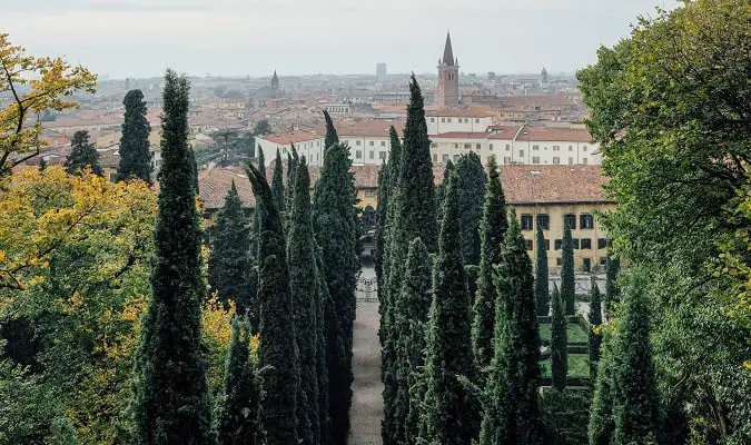 Área Verde em Verona Itália Foto