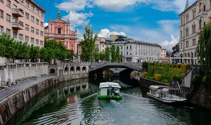 Ljubljana, é a maior cidade da Eslovênia